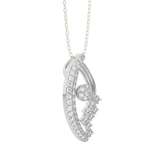 Ivy Round Diamond Office Wear Pendant